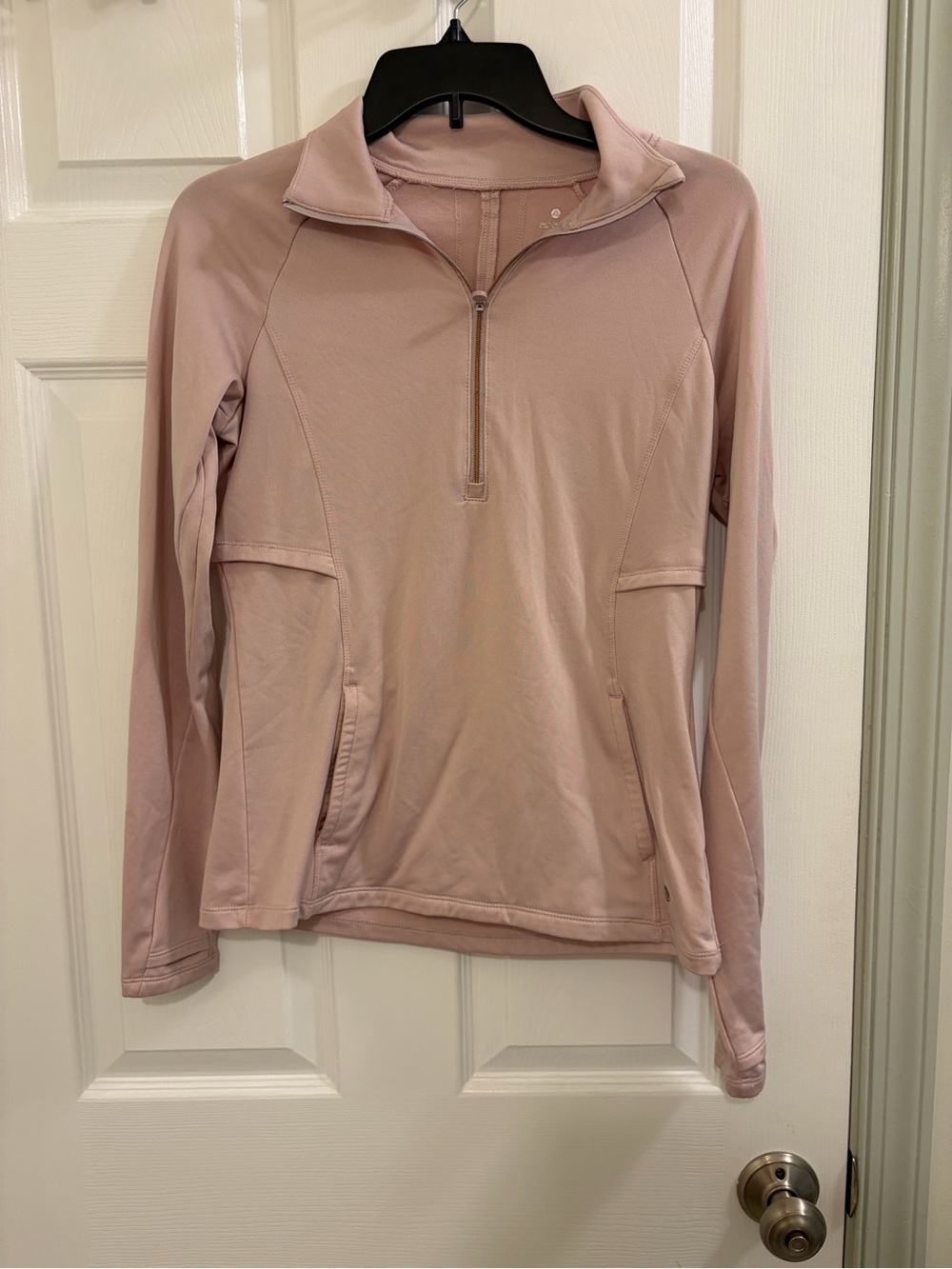 Apana Blush Pink Active Quarter-Zip Pullover